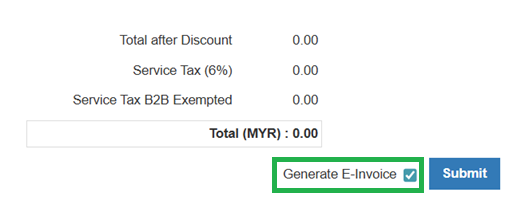 E-Invoice Submission