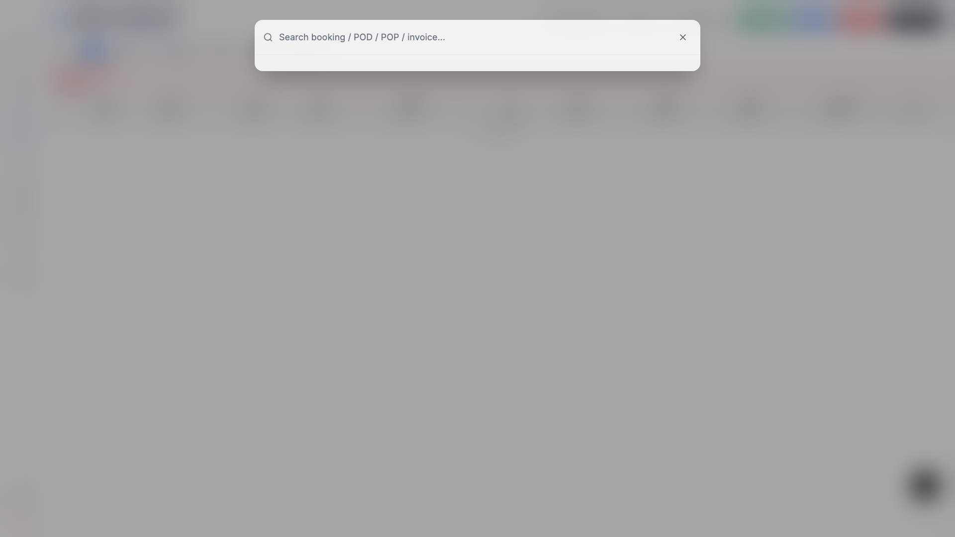 Global search modal