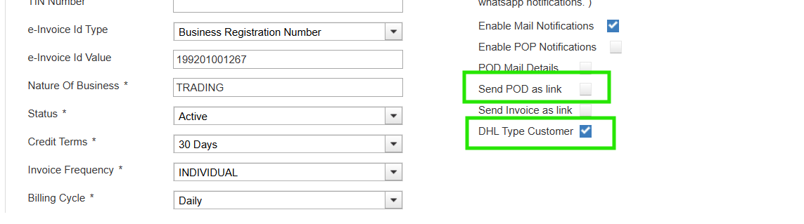 POD link Disable