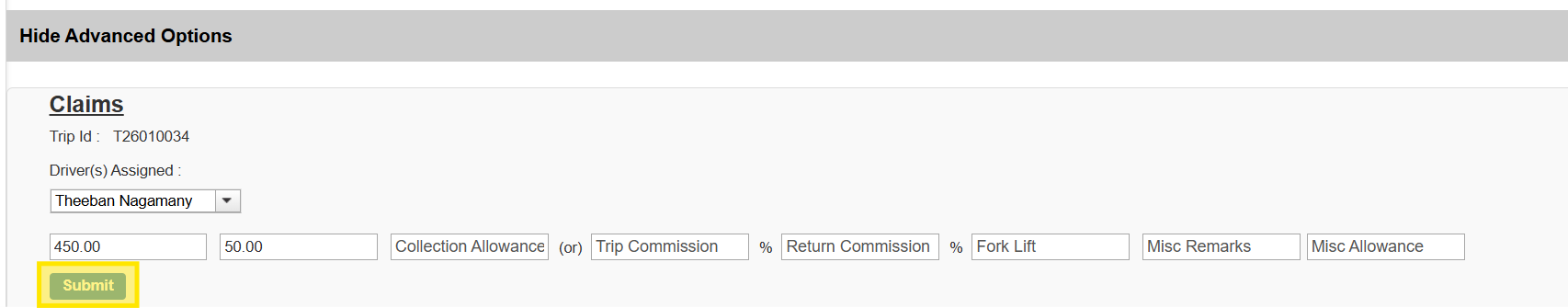Update Allowance
